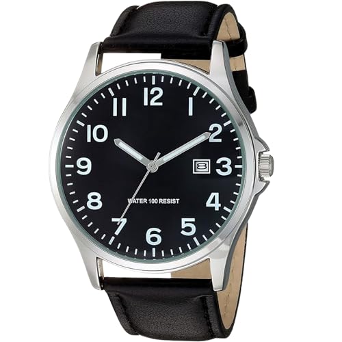 TYME Tokyo Herren Uhr mit Lederarmband Analog Quarz Wasserdicht Moderne Klassische Armbanduhr in Geschenkbox von Tyme