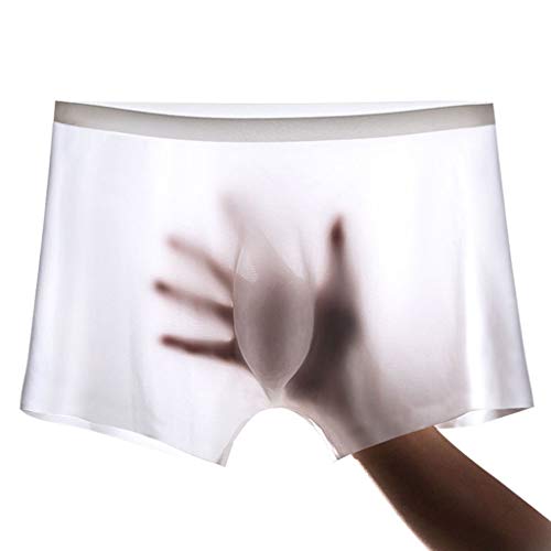 Herren Unterwäsche Ice Silk Ultra-Silky Unterhosen Männer String Baumwolle Sexy Tanga Wrestling Slip Jockstrap Dessous Low Rise G-Strings Schlüpfer Einfarbig Sportunterwäsche Sport Boxersshorts von Tyoby