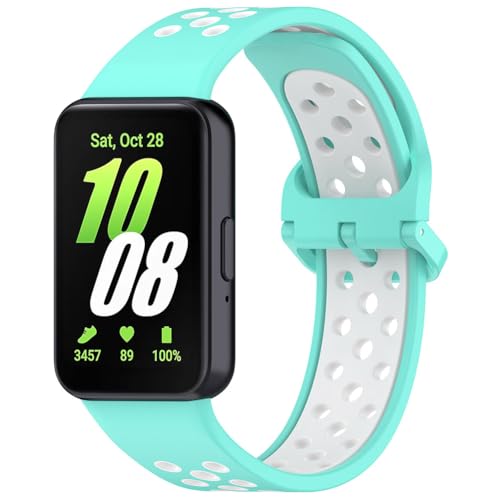 Tyogeephy Armbänder Kompatibel mit Galaxy Fit 3(SM-R390), Sportarmband Silikonarmband Ersatzarmbänder für Galaxy Fit 3(SM-R390), Männer/Frauen von Tyogeephy