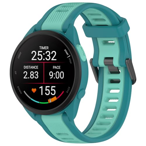 Tyogeephy Armbänder Kompatibel mit Garmin Forerunner 165/165 music/Forerunner 168/168 music, Sportarmband Silikonarmband Ersatzarmbänder für Vivoactive 5, Männer/Frauen von Tyogeephy