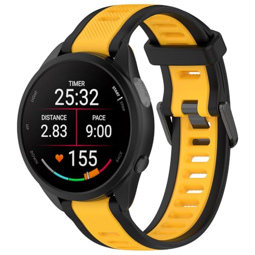 Tyogeephy Armbänder Kompatibel mit Garmin Forerunner 165/165 music/Forerunner 168/168 music, Sportarmband Silikonarmband Ersatzarmbänder für Vivoactive 5, Männer/Frauen von Tyogeephy