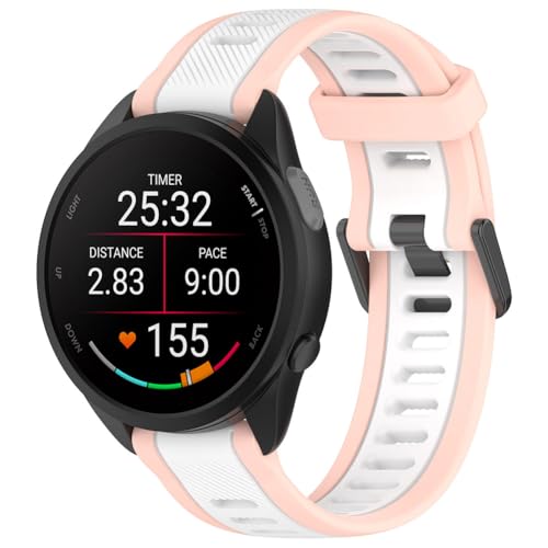 Tyogeephy Armbänder Kompatibel mit Garmin Forerunner 165/165 music/Forerunner 168/168 music, Sportarmband Silikonarmband Ersatzarmbänder für Vivoactive 5, Männer/Frauen von Tyogeephy