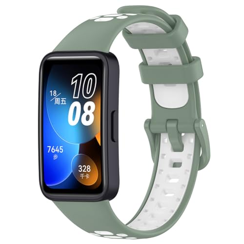 Tyogeephy Armbänder Kompatibel mit Huawei band 9/band 9 NFC, Sportarmband Silikonarmband Ersatzarmbänder für Huawei Band 8/band 8 NFC, Männer/Frauen von Tyogeephy