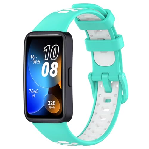 Tyogeephy Armbänder Kompatibel mit Huawei band 9/band 9 NFC, Sportarmband Silikonarmband Ersatzarmbänder für Huawei Band 8/band 8 NFC, Männer/Frauen von Tyogeephy