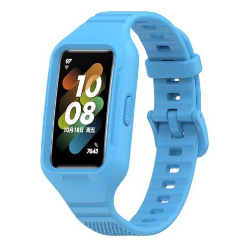 Tyogeephy Armbänder Kompatibel mit huawei band 9/band 8/band 7, Sportarmband Silikonarmband Ersatzarmbänder für honor band 6, Männer/Frauen von Tyogeephy