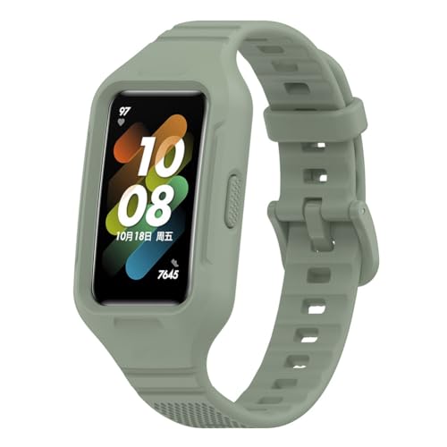 Tyogeephy Armbänder Kompatibel mit huawei band 9/band 8/band 7, Sportarmband Silikonarmband Ersatzarmbänder für honor band 6, Männer/Frauen von Tyogeephy