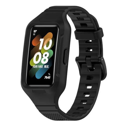 Tyogeephy Armbänder Kompatibel mit huawei band 9/band 8/band 7, Sportarmband Silikonarmband Ersatzarmbänder für honor band 6, Männer/Frauen von Tyogeephy