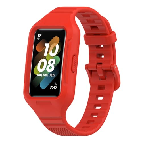 Tyogeephy Armbänder Kompatibel mit huawei band 9/band 8/band 7, Sportarmband Silikonarmband Ersatzarmbänder für honor band 6, Männer/Frauen von Tyogeephy