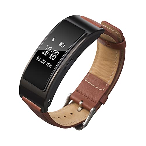 Tyogeephy Armband Kompatibel mit Huawei Watch Fit mini/Band B7/B6/B3, Damen Herren Hochwertiges Leder Uhrenarmbänder, Metallschnalle Atmungsaktiv Ersatzarmband Kompatibel mit Huawei Talkband B7 von Tyogeephy