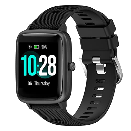 Tyogeephy Armband Kompatibel mit Willful SW021 ID205L ID205 Smartwatch Männer Frauen Ersatz Gurt Quick Release Wasserdicht Weich Silikon Armband für SW021 ID205L Smart Watch von Tyogeephy