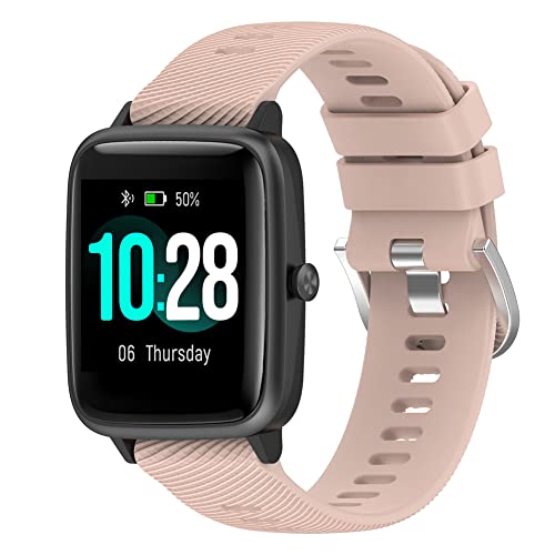 Tyogeephy Armband Kompatibel mit Willful SW021 ID205L ID205 Smartwatch Männer Frauen Ersatz Gurt Quick Release Wasserdicht Weich Silikon Armband für SW021 ID205L Smart Watch von Tyogeephy