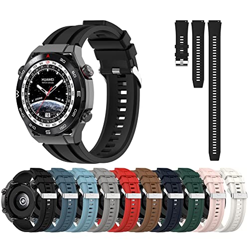 Tyogeephy Armband für Huawei WATCH Ultimate/GT3 SE, 22mm Silikon Sport Ersatzarmband Armbänder für Huawei Watch Buds/Watch 3 pro new/GT3 PRO 46MM/GT Runner/GT3 46MM von Tyogeephy