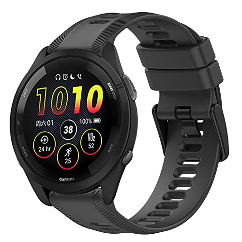 Tyogeephy Kompatibel mit Garmin Forerunner 965 Armband, Silikon Sport Ersatzarmband für Garmin Forerunner 965 Damen Herren von Tyogeephy