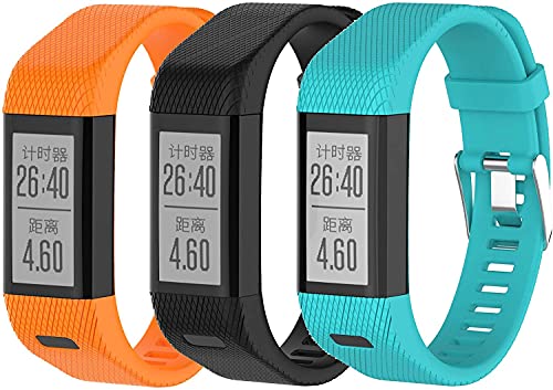 Tyogeephy Kompatibel mit Garmin Vivosmart HR+ Armband Frauen Männer, Ersatz Silikon Armbänder Uhrenarmbänder für Vivosmart HR Plus, Approach X10, X40 von Tyogeephy