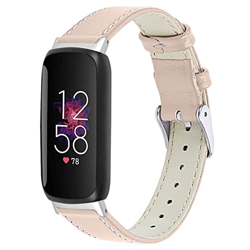 Tyogeephy Leder Armband kompatibel für Fitbit inspire 3 Damen Herren, Echtleder Armband Ersatzband Weiches Ersatzarmband für Fitbit inspire 3 von Tyogeephy