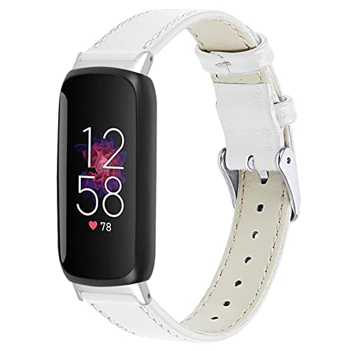 Tyogeephy Leder Armband kompatibel für Fitbit inspire 3 Damen Herren, Echtleder Armband Ersatzband Weiches Ersatzarmband für Fitbit inspire 3 von Tyogeephy