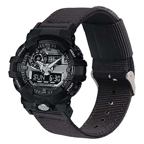 Tyogeephy Nylon Uhrenarmband Kompatibel mit Casio G-SHOCK GA-150 800 DW5600 6900 GD-110 G-8900 GLS8900 Armband Sports Armbänder Gürtel von Tyogeephy