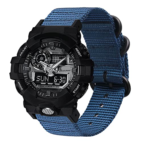 Tyogeephy Nylon Uhrenarmband Kompatibel mit Casio G-SHOCK GA-150 800 DW5600 6900 GD-110 G-8900 GLS8900 Armband Sports Armbänder Gürtel von Tyogeephy