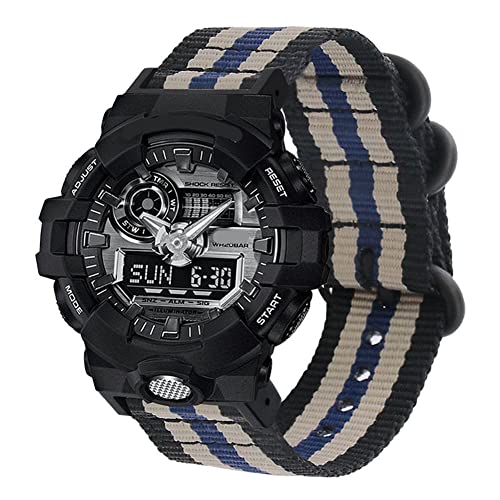 Tyogeephy Nylon Uhrenarmband Kompatibel mit Casio G-SHOCK GA-150 800 DW5600 6900 GD-110 G-8900 GLS8900 Armband Sports Armbänder Gürtel von Tyogeephy