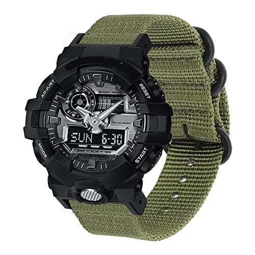 Tyogeephy Nylon Uhrenarmband Kompatibel mit Casio G-SHOCK GA-150 800 DW5600 6900 GD-110 G-8900 GLS8900 Armband Sports Armbänder Gürtel von Tyogeephy