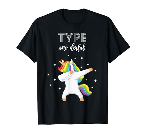 Typ Onederful Dabbing Einhorn Diabetes Bewusstsein Kinder T-Shirt Typ Onederful Dabbing Einhorn Diabetes Bewusstsein Kinder T-Shirt von Type 1 Diabetes Awareness T1D Apparel Co.