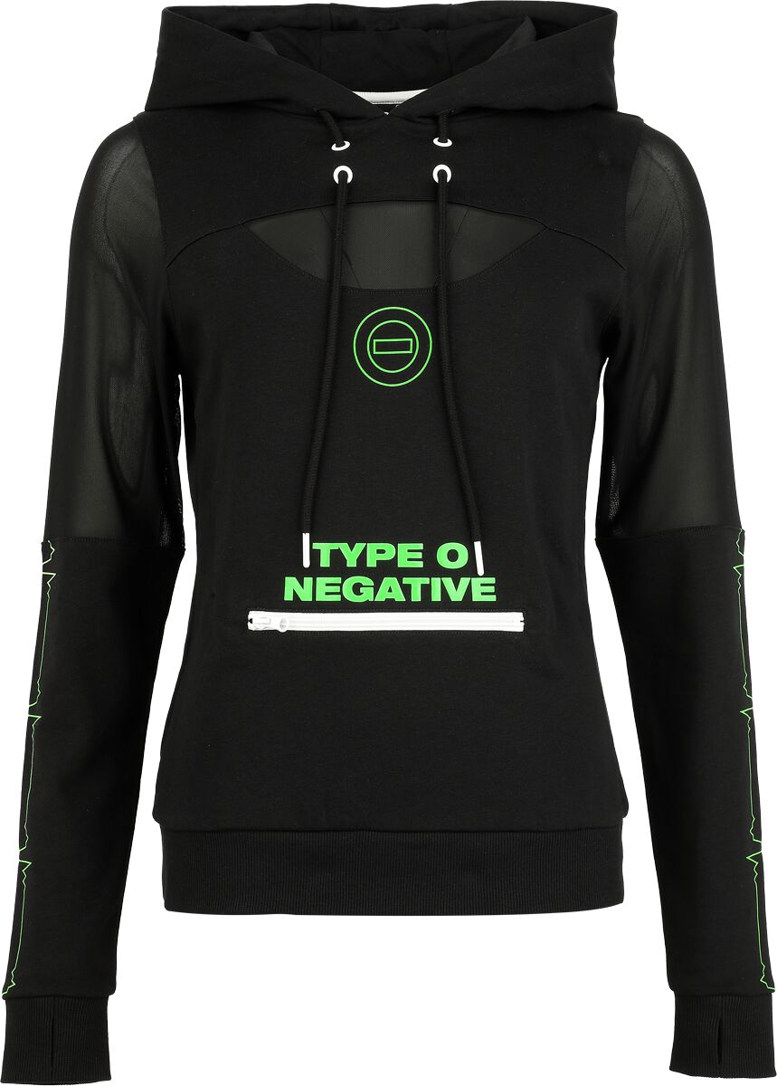 Type O Negative Kapuzenpullover - EMP Signature Collection - S bis 3XL - für Damen - Größe L - schwarz  - EMP exklusives Merchandise! von Type O Negative