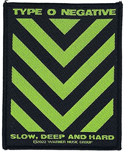 Type O Negative Slow, deep and hard Unisex Patch schwarz/grün 100% Polyester Band-Merch, Bands von Type O Negative