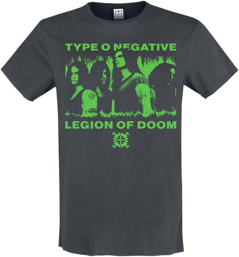 Type O Negative T-Shirt - Amplified Collection - Legion Of Doom - L bis XXL - für Männer - Größe XXL - charcoal  - Lizenziertes Merchandise! von Type O Negative