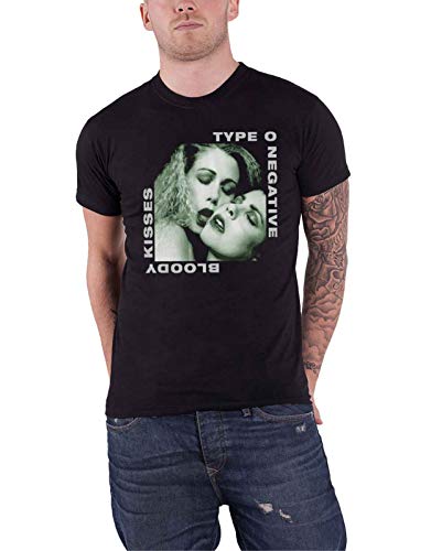 Type O Negative T-Shirt Bloody Kisses Band Logo Neu Offiziell Herren Größe L von Type O Negative