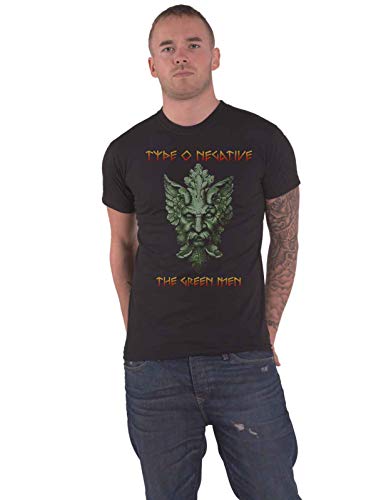 Type O Negative T Shirt Grün Man Band Logo Nue offiziell Herren Schwarz XL von Type O Negative