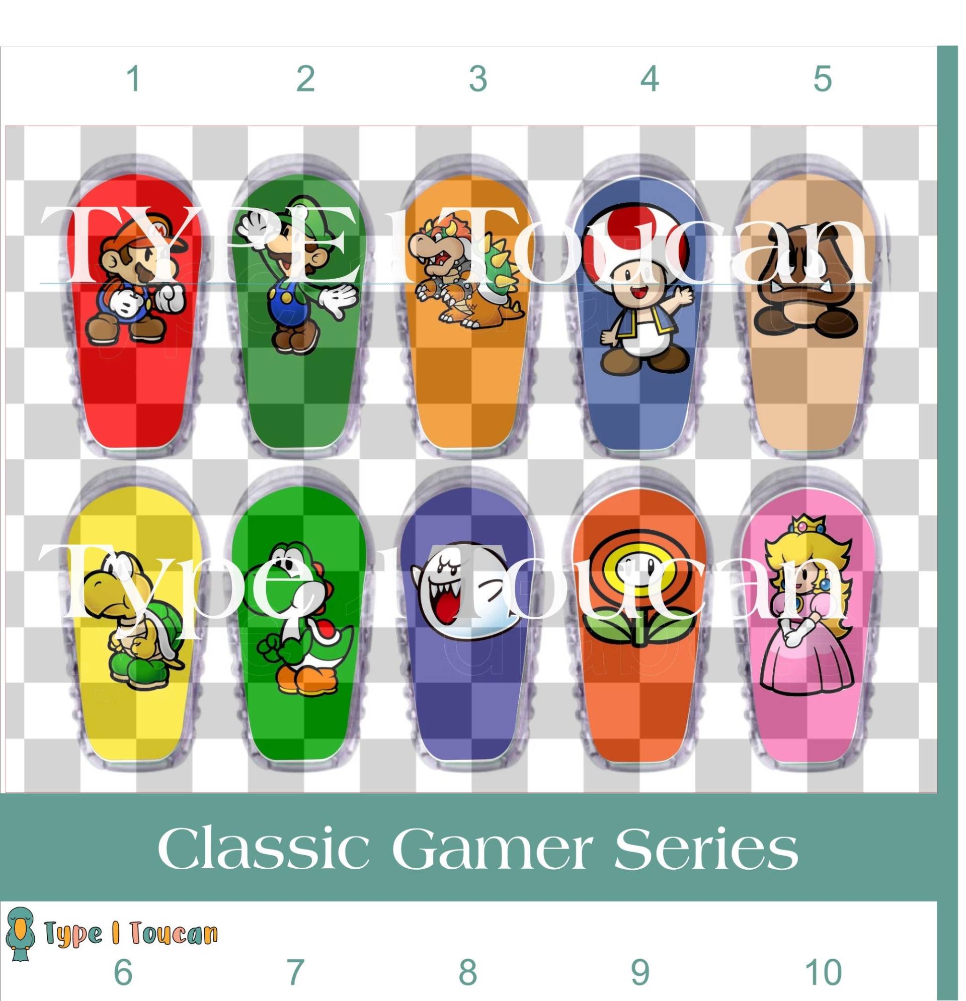 Libre/G6 G7 Gamer Charaktere Auswahl Dexcom Oder Aufkleber Tslim, Diabetiker-Aufkleber, Dexcom-Aufkleber, Aufkleber von Type1Toucan
