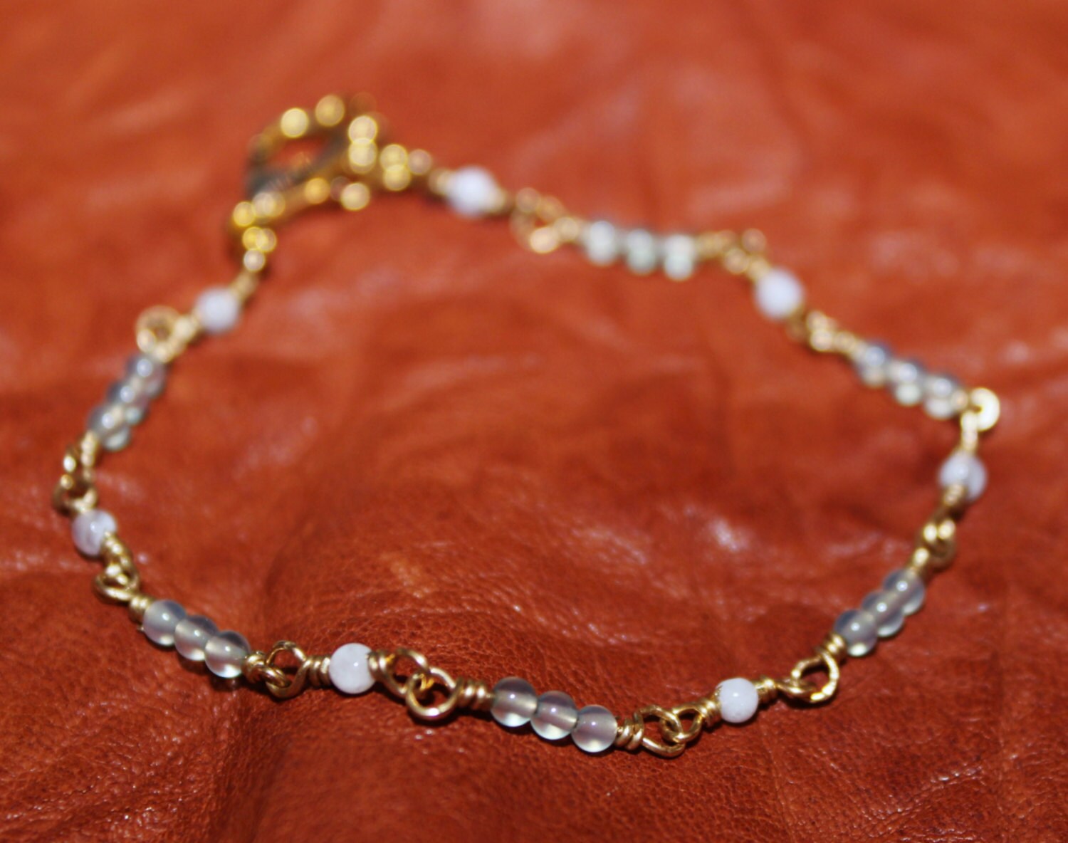 Achat Draht Gewickelt Kette Armband Achat Draht Gewickelt Kette Armband von TypeAHippy