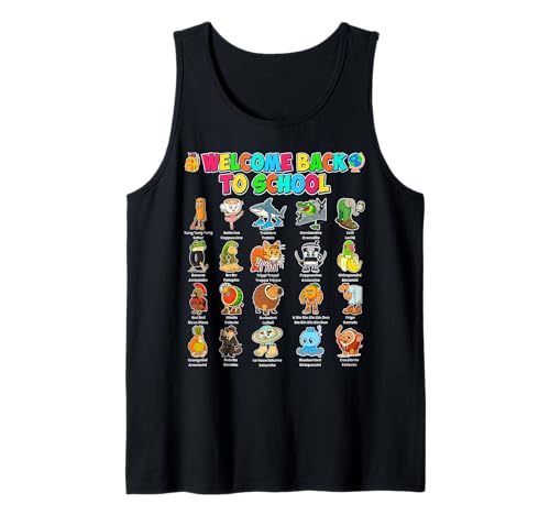Willkommen zurück in die Schule Italian Brainrot Back to School Kids Tank Top Willkommen zurück in die Schule Italian Brainrot Back to School Kids Tank Top von Types of Italian Brainrot First Day Of School Tee