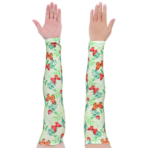 Tyqour 1 Paar Damen Garten Ärmlinge Arm Sleeve UPF 50+ UV Schutz Armlinge Gaming Unisex Gardening Armstulpen Volleyball Kompression Armschoner Sonnenschutz für Garten Radfahren Volleyball Tyqour 1 Paar Damen Garten Ärmlinge Arm Sleeve UPF 50+ UV Schutz Armlinge Gaming Unisex Gardening Armstulpen Volleyball Kompression Armschoner Sonnenschutz für Garten Radfahren Volleyball von Tyqour