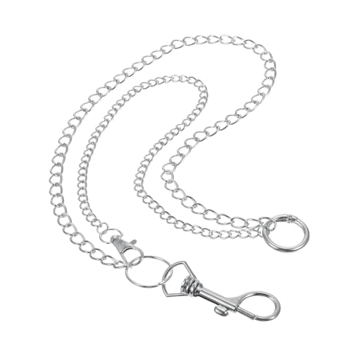 Tyqour Gothic Punk Hose Kette Silber Hip Hop Punk Wallet Chain, Jeanskette Hose-Kette Hip Hop Handtasche Kette Metall Hosenkette 48cm Mode Brieftasche Ketten für Männer Frauen von Tyqour