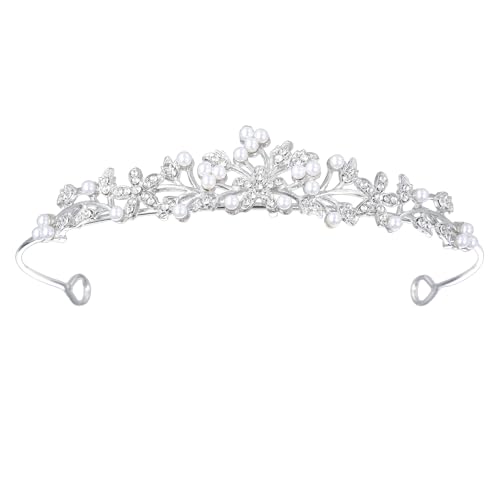 Tyqour Hochzeit Braut Tiara Diadem, Kristall Krone Damen Mädchen Prinzessin Krone Diadem Silber Hochzeit Braut Haarschmuck Kristall Königin Tiara für Geburtstag, Festzug, Kostüm, Abschlussball Party Tyqour Hochzeit Braut Tiara Diadem, Kristall Krone Damen Mädchen Prinzessin Krone Diadem Silber Hochzeit Braut Haarschmuck Kristall Königin Tiara für Geburtstag, Festzug, Kostüm, Abschlussball Party von Tyqour