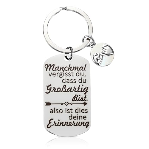 Tyqour Inspirierende Mutmacher Geschenk Schlüsselanhänger Lehrerin Lehrer Erzieherin Geschenke für Frauen Abschiedsgeschenk Kollegen Kollegin Motivationsgeschenke für Beste Freundin Krankenschwester von Tyqour