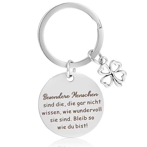 Tyqour Inspirierende Schlüsselanhänger Glücksbringer Mutmacher Geschenke für Frauen Abschiedsgeschenk Kollegen Kollegin Besondere Menschen Aufmunterung Motivationsgeschenke für Beste Freundin von Tyqour