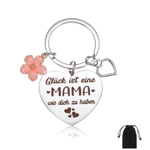 Tyqour Mama Schlüsselanhänger Geschenke für Mutter Muttertag Geschenk Beste Mama Geburtstagsgeschenk Muttertagsgeschenk für Mutter Geburtstag Geschenk Werdende Mütter Mother Keychain Gifts von Tyqour