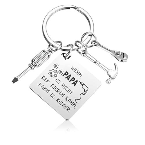 Tyqour Schlüsselanhänger Papa Vatertag Geschenke für Papa Geburtstag Vatertagsgeschenk Geburtstagsgeschenk Vater Geschenk von Tochter von Tyqour