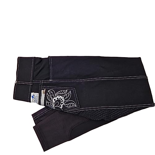 Tysons Breeches Vollbesatz Reithose Alex Voll Grip Schwarz Hochbund Zierstich 36 38 40 42 44 46 48 Reiterhose (42) von Tysons Breeches
