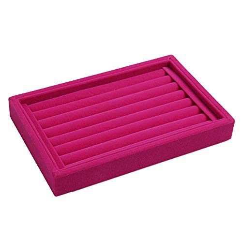 Tyuffghet Eheringe Trauringe Fingerring Ring voller Ohrringe Schmuckschatulle Schmuckschatulle Ringschatulle PK Velvet Tablett Ohrringe (One Size) von Tyuffghet