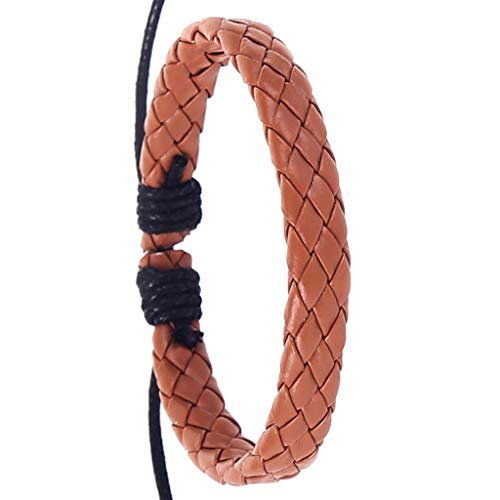 Tyuffghet Trendy Zartes Handkette Männer Mode gewebt Retro handgemachte Mode einfache Armband Seil Armbänder (Brown, One Size) von Tyuffghet
