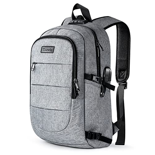 Tzowla Laptop Rucksack Herren Wasserbeständig Anti-Diebstahl Schule Uni Rucksack mit USB-Lade-Anschluss und Schloss 14/15,6-Zoll-Laptop-Tasche für Damen Jungen Freizeit Arbeit Reisen Backpack von Tzowla