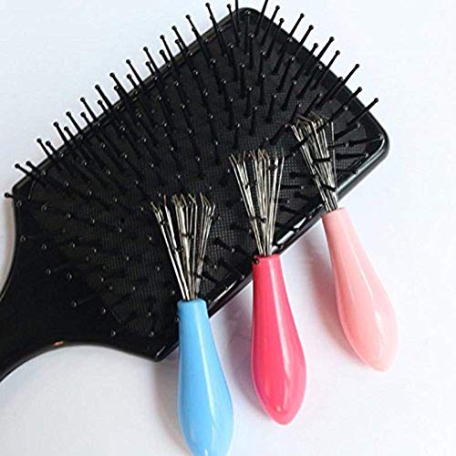 U/K PULABO Haarbürsten-Reiniger Kamm-Reiniger - Mini-Haarbürsten-Kamm-Reiniger Magic Handle Tangle Duschsalon Styling Tamer Tool - Stocking Stuffers für Frauen Praktisch und bequem nützlich von U/K
