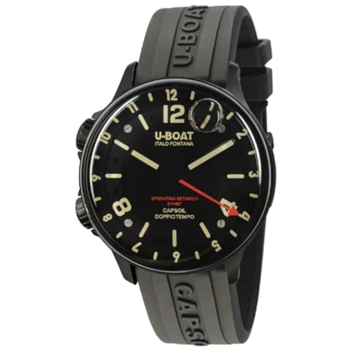 U-Boat 8770 Men's Black Capsoil Doppiotempo GMT Watch von U-Boat