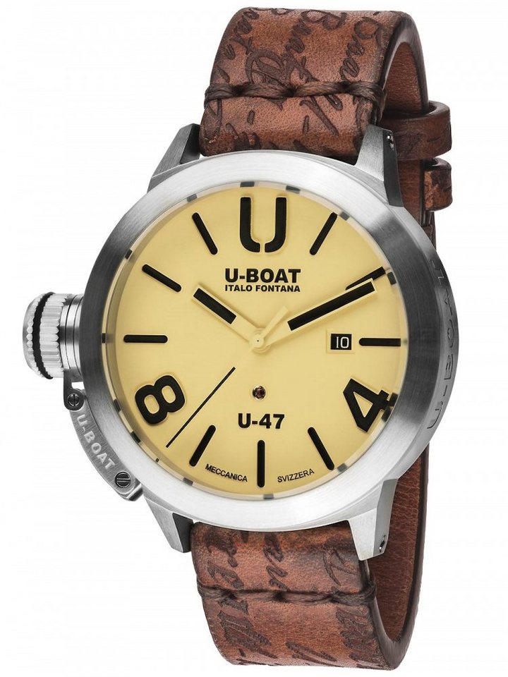 U-Boat Automatikuhr U-Boat 8106 Classico U-47 Automatik beige 47mm 100M von U-Boat