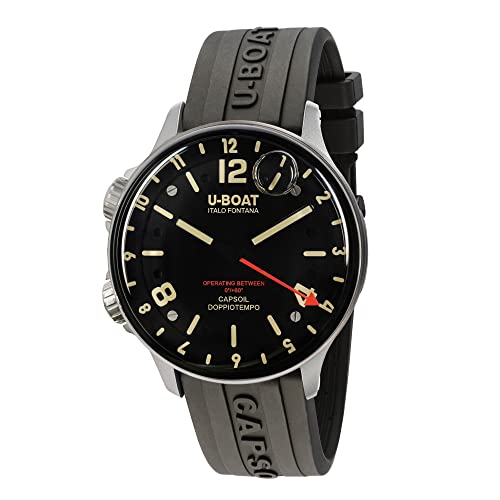 U-Boat Capsoil doppiotempo Herren Uhr analog Quarzwerk mit Silikon Armband 8769/A von U-Boat