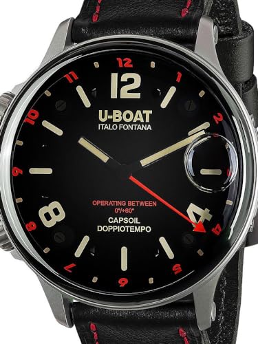 U-Boat Herren Analog Quarz Uhr mit Edelstahl Armband mid-39773 von U-Boat