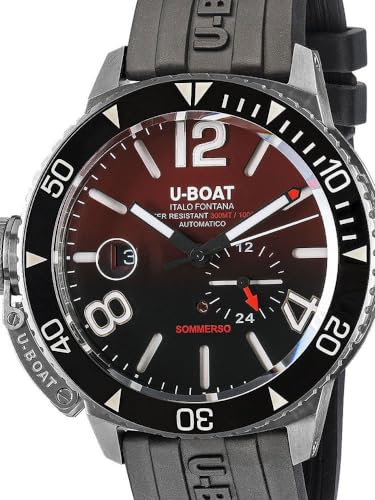 U-Boat Herren Analog Quarz Uhr mit Edelstahl Armband mid-39777 von U-Boat